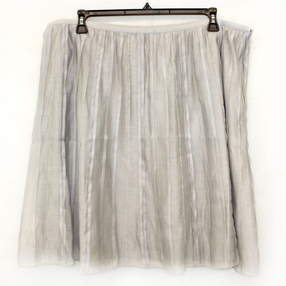 Nic + Zoe plus dressy lined organza lined skirt 20W 20 Retail $128